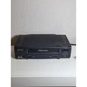 Emerson EWV601B VCR DA-4HEAD Digital Tracking/Quick Play Tested Works No Remote